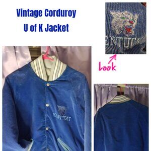 Vintage Kentucky Wildcats (U of K) Courdory Jacket